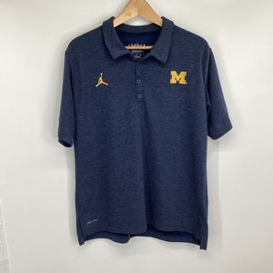 Men’s Jordan Jumpman University of Michigan Wolverines Polo Shirt